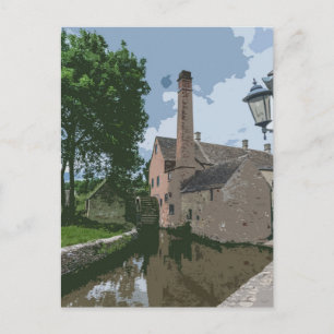 Cotswolds Dorfwassermühle Blick Postkarte