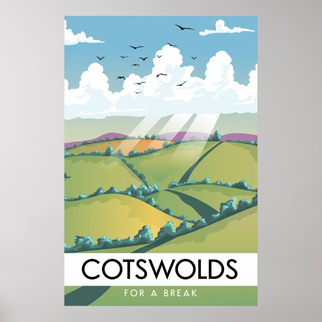 Cotswolds für eine Pause. Poster (Vorne)