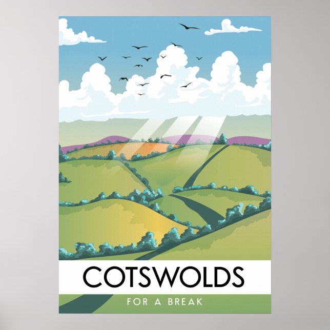 Cotswolds für eine Pause. Poster (Vorne)