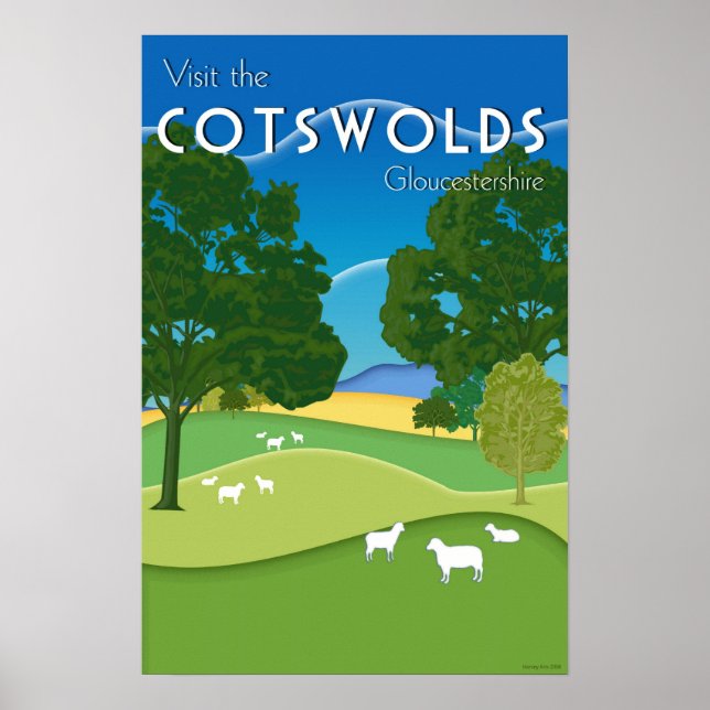 Cotswolds, Gloucestershire Poster (Vorne)