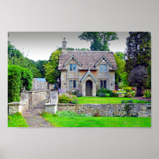 Cotswolds Hütte Westonbirt Arboretum England Poster
