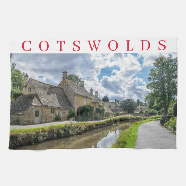Cotswolds Niedrigere Schlachtung Teetücher Geschirrtuch (Horizontal)