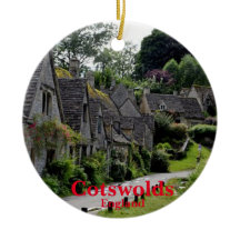 Cotswolds Weihnachten Panorama-Ornament