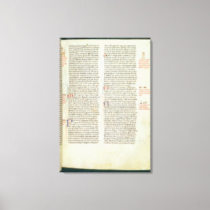 Cott Nero D II f.114 Adrian IV Leinwanddruck