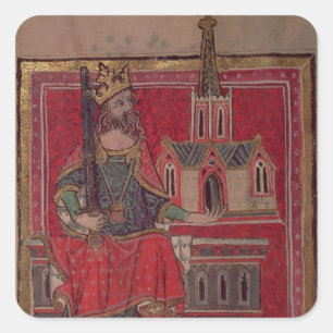 Cott Nero D VIII Offa, König von Mercia Quadratischer Aufkleber