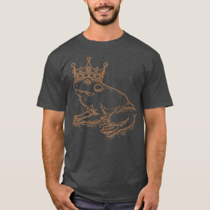 Cottage-Core-Frosch-Königsmuschel für Damen T-Shirt