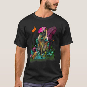Cottage Core Katze Pilz Frosch cottage fee core T-Shirt