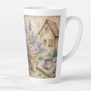 Cottage Core Lavendel Teehaus Milchtasse