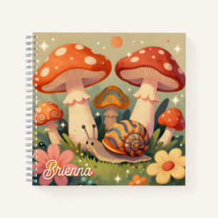 Cottage Core personalisiertes Skizzenbuch Notizbuch