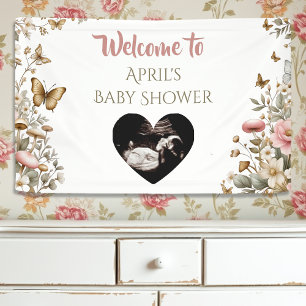 Cottage Core Pilze und Blumen   Willkommen Banner
