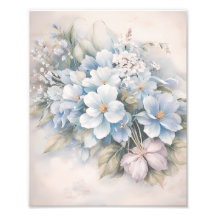 Cottage Core Vintage Blumenprint zum Rahmensetzen