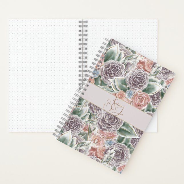 Cottage-Core-Whimsy-Blütenblatt Notizbuch (Innen)