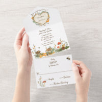 Cottage cosy Woodland Holzofenherz Hochzeit