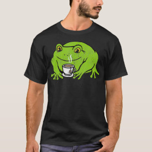 Cottage Frog Drink Coffee T-Shirt