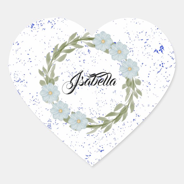 Cottage Garden bouquet Flowers Herz-Aufkleber (Vorderseite)
