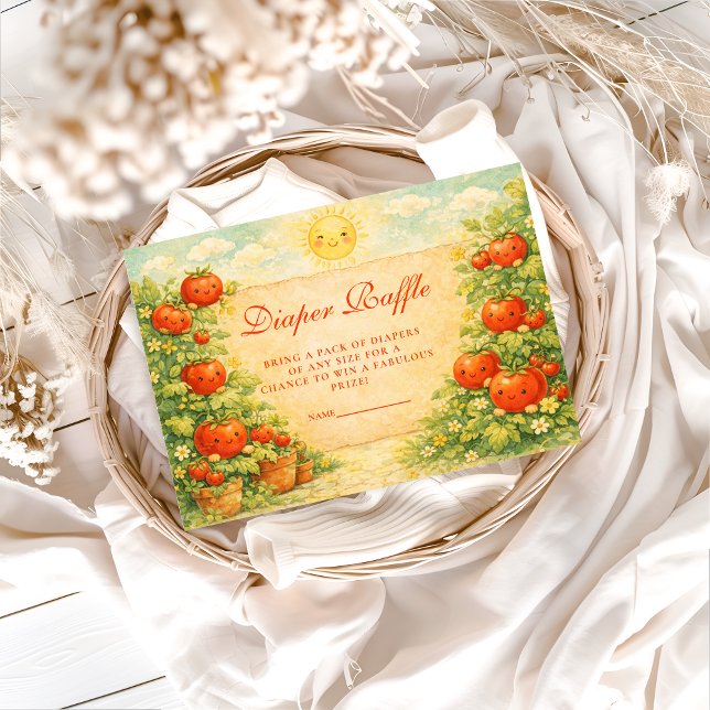 Cottage Garden Tomato Diapper Raffle Begleitkarte (Von Creator hochgeladen)