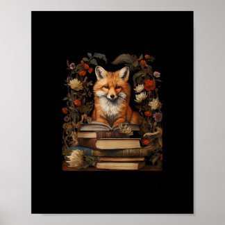 Cottagecore Aesthetic Book Lover Goblincore Retro Poster