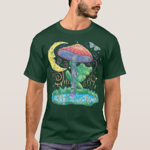 Cottagecore Aesthetic Cute Frog Mushroom Goblincor T-Shirt