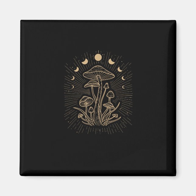 Cottagecore Aesthetic Mushroom Goblincore Fungi My Magnet (Vorne)