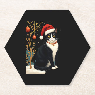 Cottagecore-Anzugkatze Lustiges Xmas-Ästhetik-Sant Untersetzer
