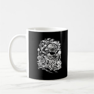 Cottagecore-Ästhetik-Frosch-Pilz-Goblincore-Kreati Kaffeetasse
