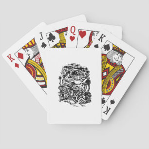 Cottagecore-Ästhetik-Frosch-Pilz-Goblincore-Kunst Spielkarten
