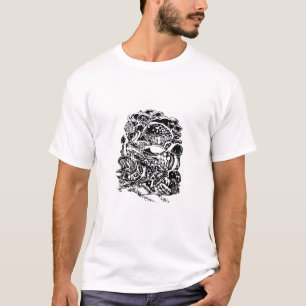 Cottagecore-Ästhetik-Frosch-Pilz-Goblincore-Kunst T-Shirt