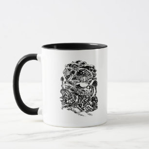 Cottagecore-Ästhetik-Frosch-Pilz-Goblincore-Kunst Tasse