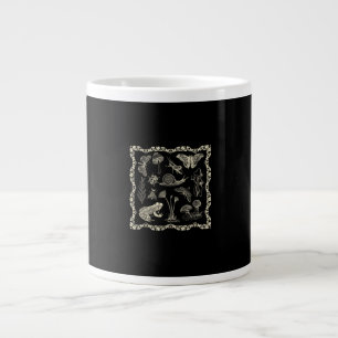 Cottagecore-Ästhetik-Frosch und Pilz-Goblincore Jumbo-Tasse