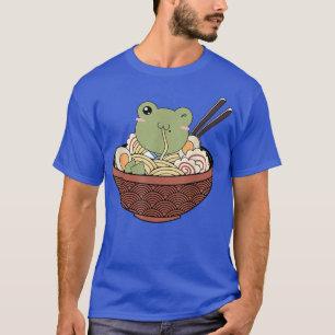 Cottagecore Ästhetik Kawaii Frog Japanischer Ramen T-Shirt