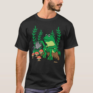 Cottagecore-Ästhetik Kawaii Frosch Gartengestaltun T-Shirt