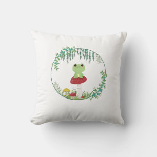 Cottagecore-Ästhetik Kawaii Frosch Goblincore Nied Kissen