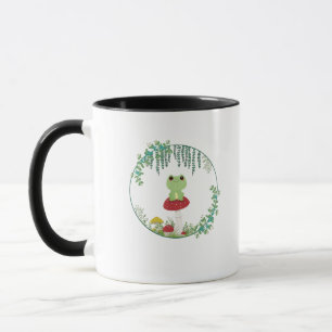 Cottagecore-Ästhetik Kawaii Frosch Goblincore Süß Tasse