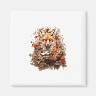 Cottagecore-Ästhetik mit Buch Cute Goblincore Magnet