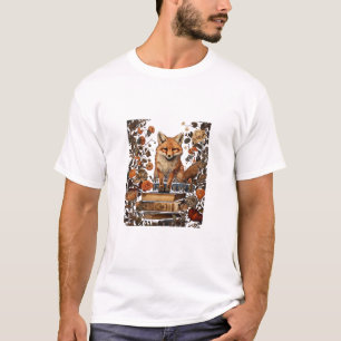 Cottagecore-Ästhetik mit Buch Cute Goblincore Mi T-Shirt