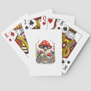 Cottagecore-Ästhetik-Pilz-Goblincore-Minimal Spielkarten