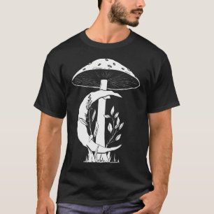 Cottagecore-Ästhetik Pilz Halbmondphase T-Shirt