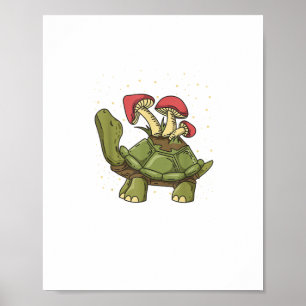 Cottagecore-Ästhetik Pilz Schildkröte Gob Poster