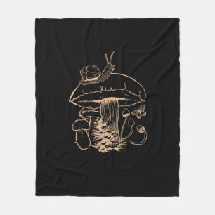 Cottagecore-Ästhetik Pilz Schnecke Goblincore Mein Fleecedecke