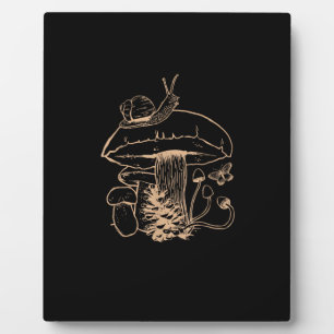 Cottagecore-Ästhetik Pilz Schnecke Goblincore Mein Fotoplatte