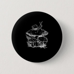 Cottagecore-Ästhetik Pilz Schnecke Pilze Goblinc Button