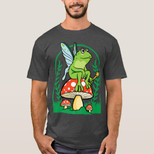 CottageCore Ästhetische Fairy Frog Pilz Fairycor T-Shirt
