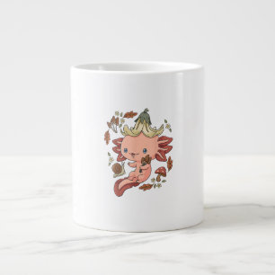 Cottagecore-Axolotl-Ästhetik-Pilze-Niedliche Gobli Jumbo-Tasse