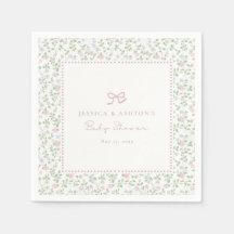 Cottagecore-Baby-Partyservietten