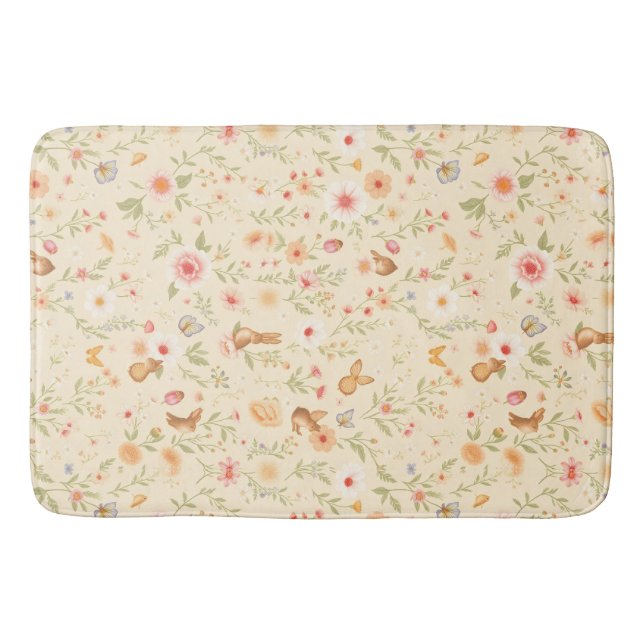 Cottagecore Bath Mat - Soft, Absorbent & Stylish Badematte (Vorderseite)