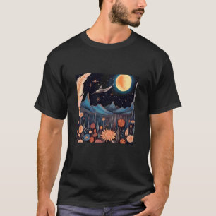 Cottagecore Berg - Natur Mond Boho Landschaft T-Shirt