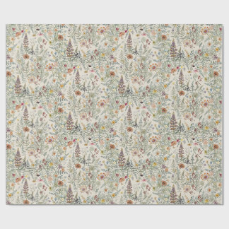 Cottagecore-Blumen-Wildblumen-Geschenkpapier Geschenkpapier