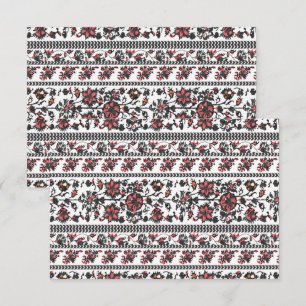 Cottagecore-Botanical-Blumenmuster RSVP Karte