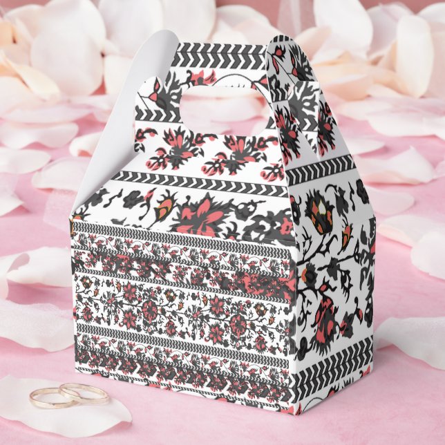 Cottagecore-Botanik-Blumenmuster Geschenkschachtel (Hochzeit)