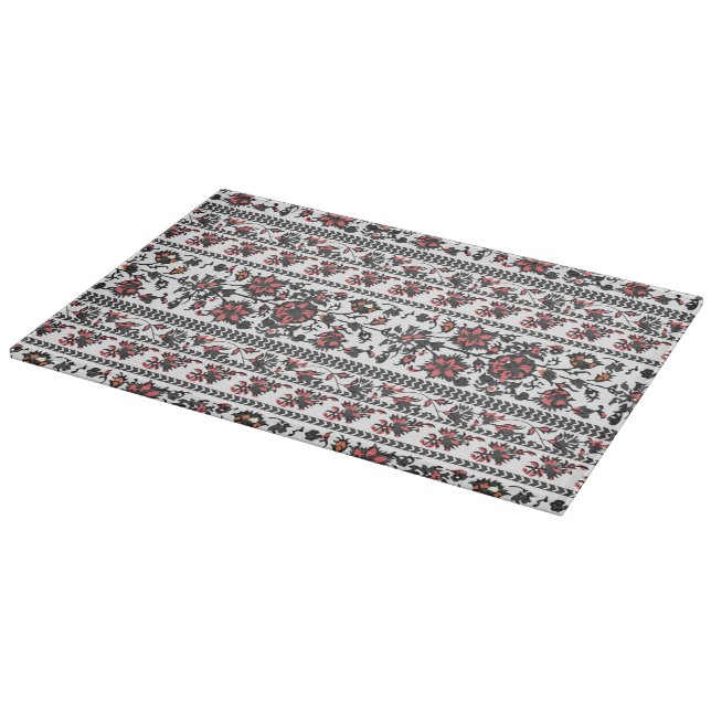 Cottagecore-Botanik-Blumenmuster Schneidebrett (Ecke)